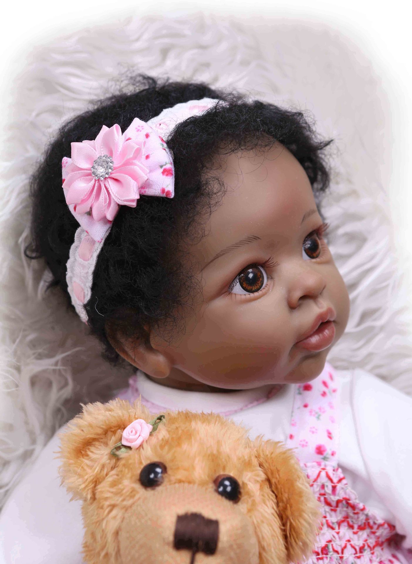 美国热卖黑肤色娃娃 外贸特色流行礼物送老外 仿真婴儿