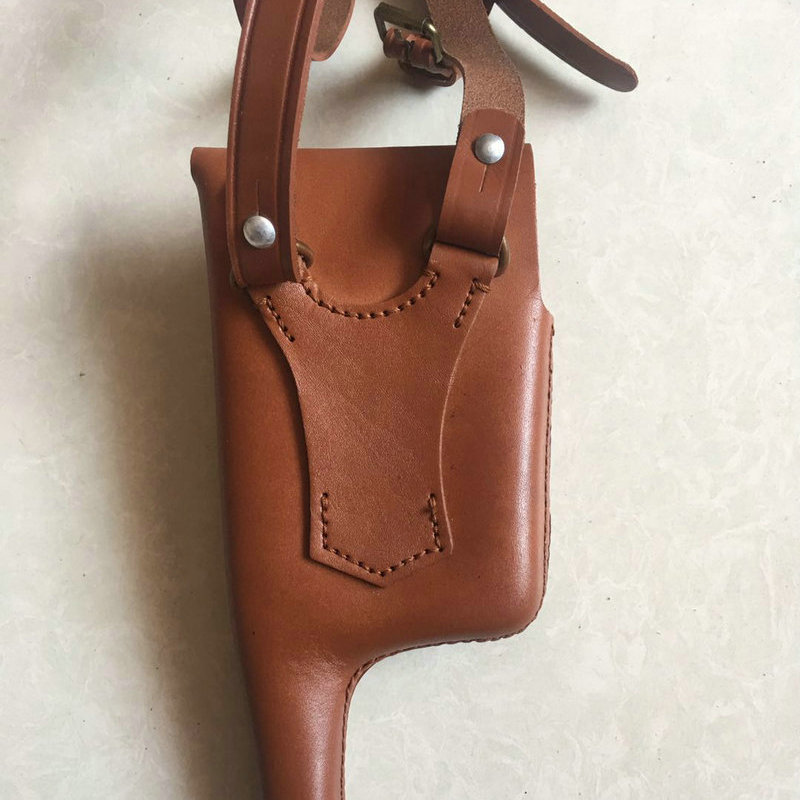 批发毛瑟枪套 驳壳手枪套影视道具 斜跨带盒子枪牛皮驳壳枪套