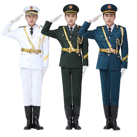 儿童升旗手服装学校升旗班仪仗队表演服中小学生升旗仪式军装套装