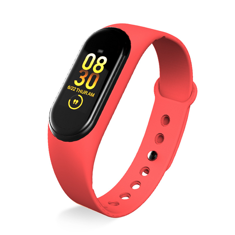 M4 Smart Bracelet Factory Direct Sales Color Screen Heart Rate Blood Pressure IP67 Waterproof Sports Bracelet Spot