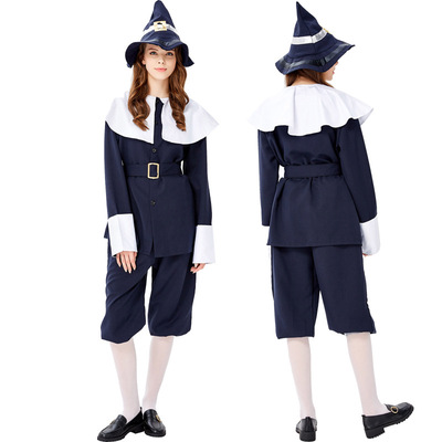 万圣节新款女猎人服装 丛林猎人角色扮演派对装 猎人装舞台演出服