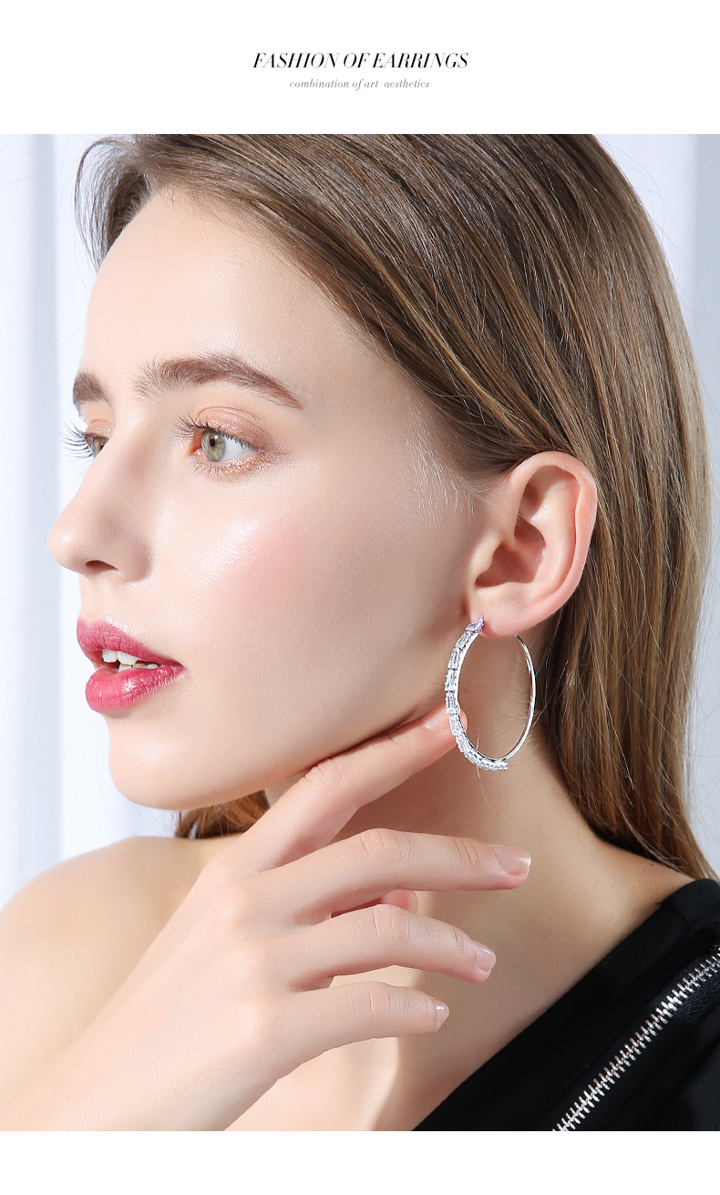 夸张大圆圈耳环女时尚韩国气质耳扣2020新款潮个性网红时尚耳饰品