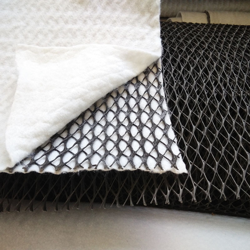 垃圾场边坡排水土工复合排水网 大型工程地下排水三维复合排水网