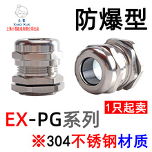 不锈钢电缆固定头EX-PG7/EX-PG63防爆型不锈钢电缆防水接头葛兰头