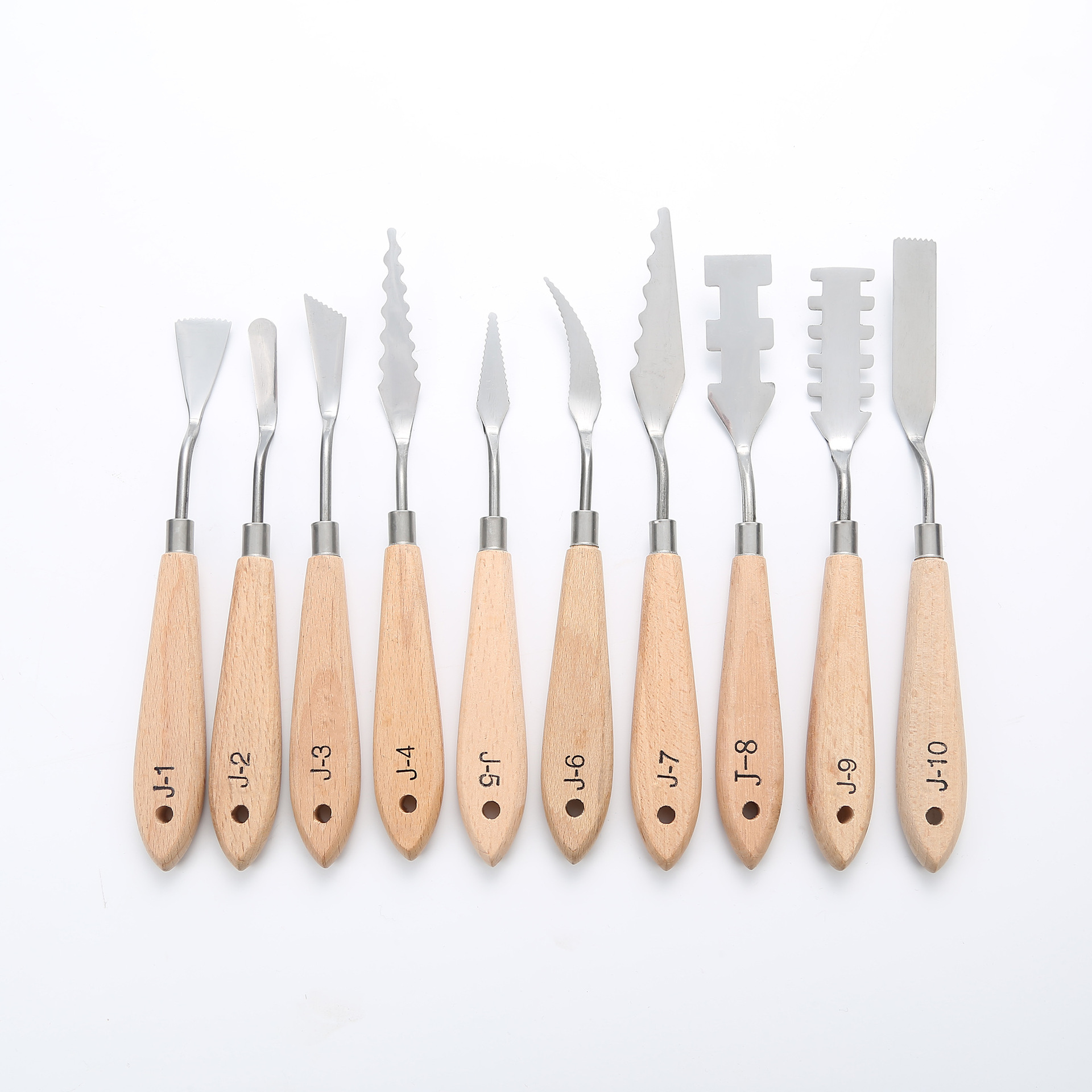 跨境亚马逊10款单支异形油画刮刀颜料调色刀水粉画刀刮刀挑刀批发