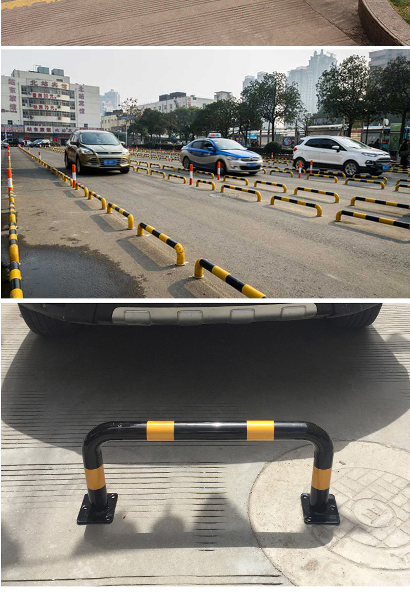 厂家供应m型挡车器 钢管挡车器定位器 防撞汽车停车挡车杆