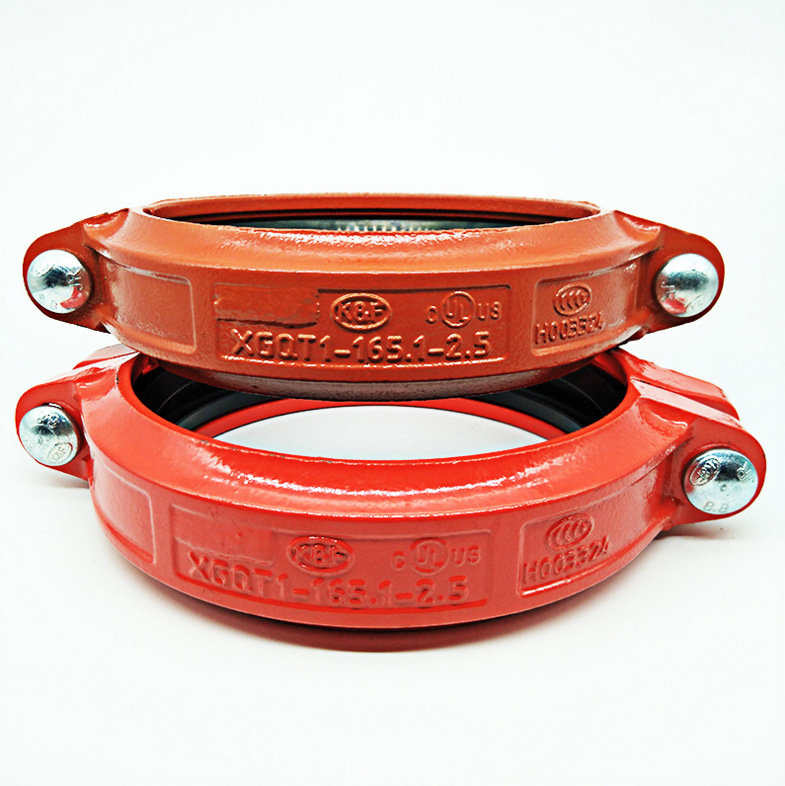 厂家批发铸铁制重型卡箍 沟槽管件 管道连接件 消防饮水系统卡箍
