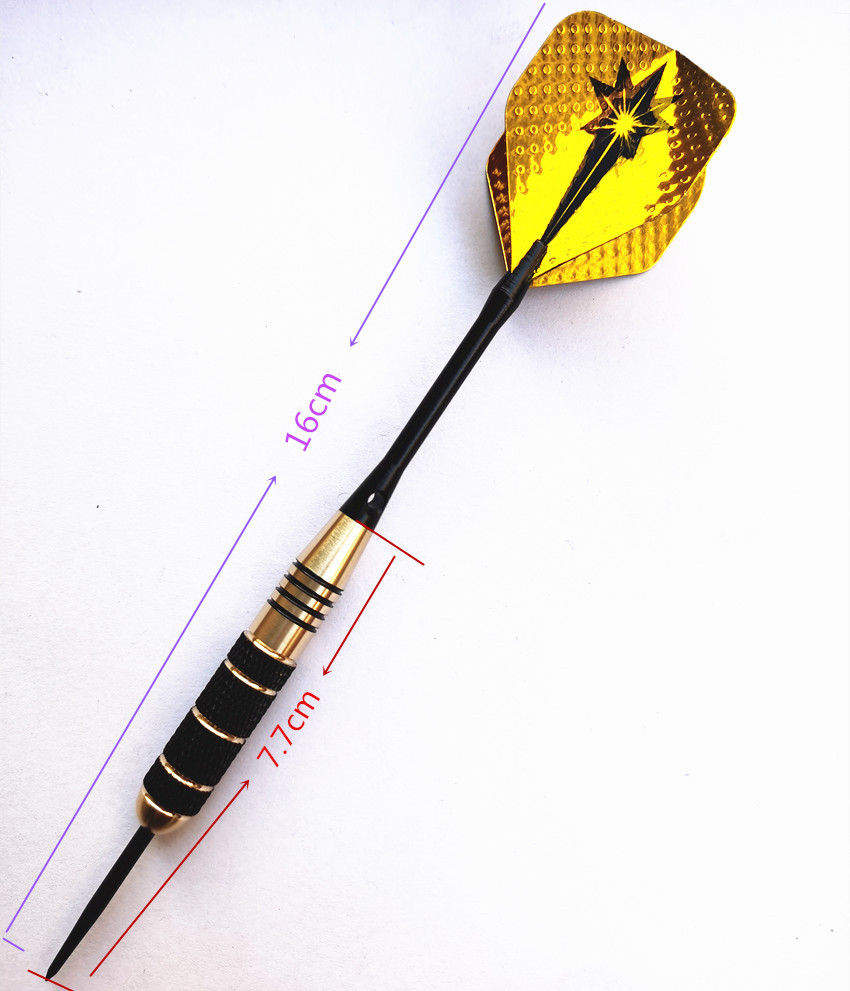 6支礼品盒装 24g纯铜黑镍硬式飞镖针 比赛飞镖针送镖石1个300g