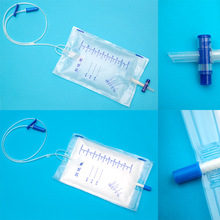 一次性使用引流袋医用尿袋车用应急尿袋十字阀集液袋