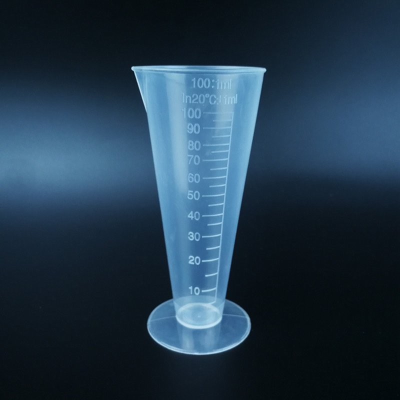 现货批发50ml 锥形量杯容量器 三角量杯加厚 带刻度50毫升量筒