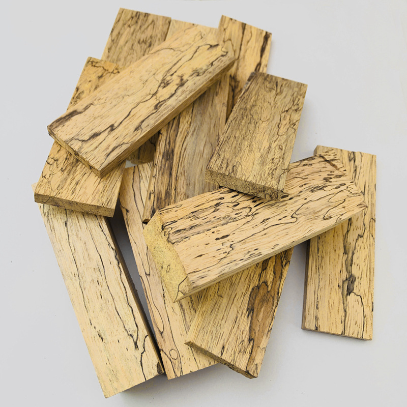 渍纹木 原木 枫木稳定木料 渍纹枫木刀柄木料手柄diy刀柄贴片原木