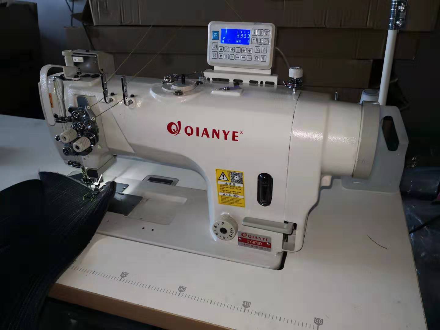 自动双针机电脑自动剪线双针缝纫机针杆分离双针车厂家直销