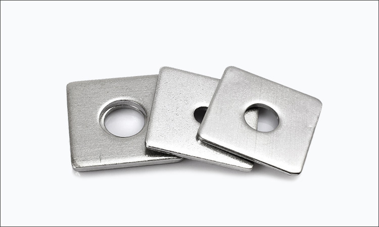 304不锈钢四方垫片 方形平垫幕墙方垫圈m3-m16 不锈钢冲压件加工