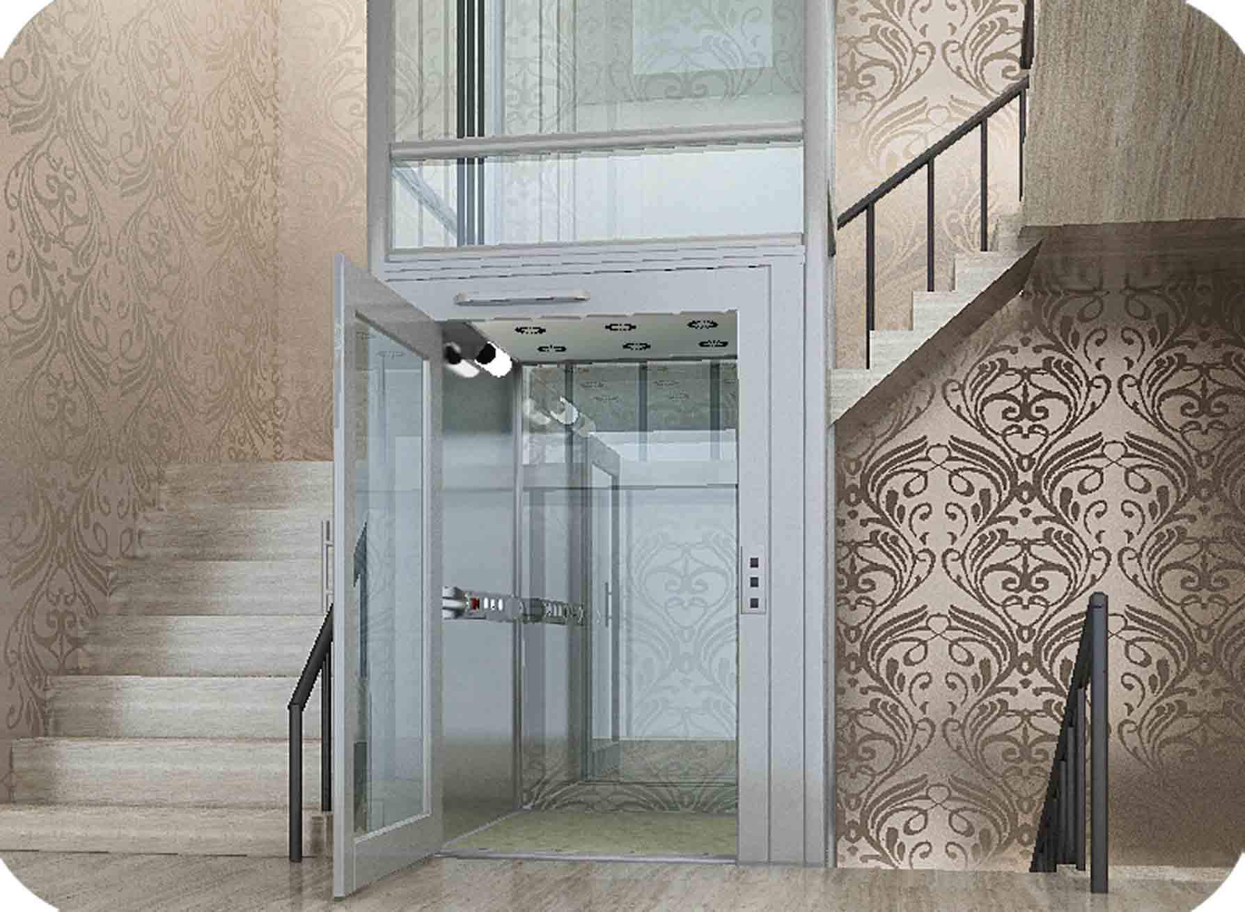 厂家直销西科姆电梯 小型垂直家用别墅电梯 私人住宅玻璃观光电梯