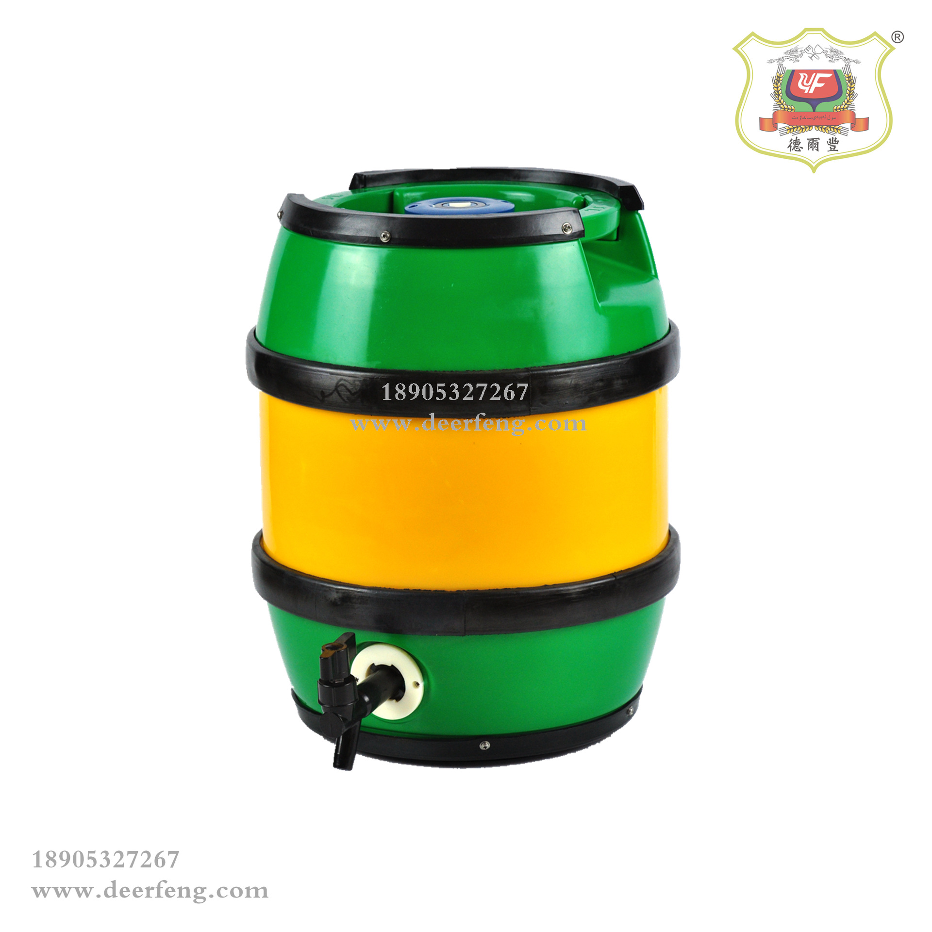 德尔丰工厂直供 全塑啤酒桶 扎啤桶 保温桶 精酿啤酒桶 b5l