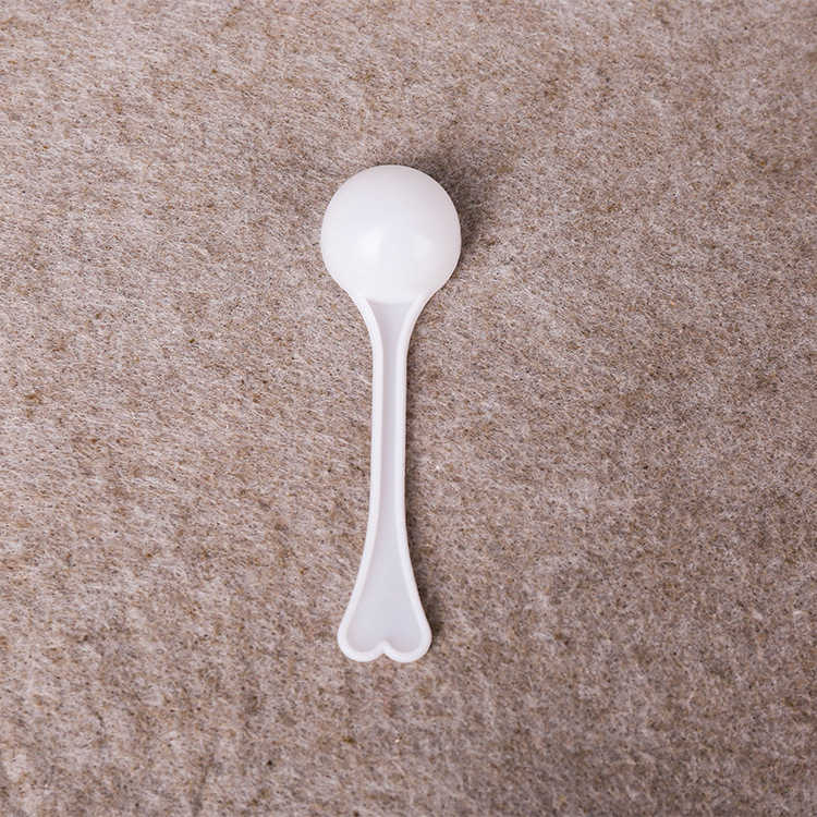 奶粉勺子定制塑料白色3g克奶粉勺 圆底平底量勺厂家直销