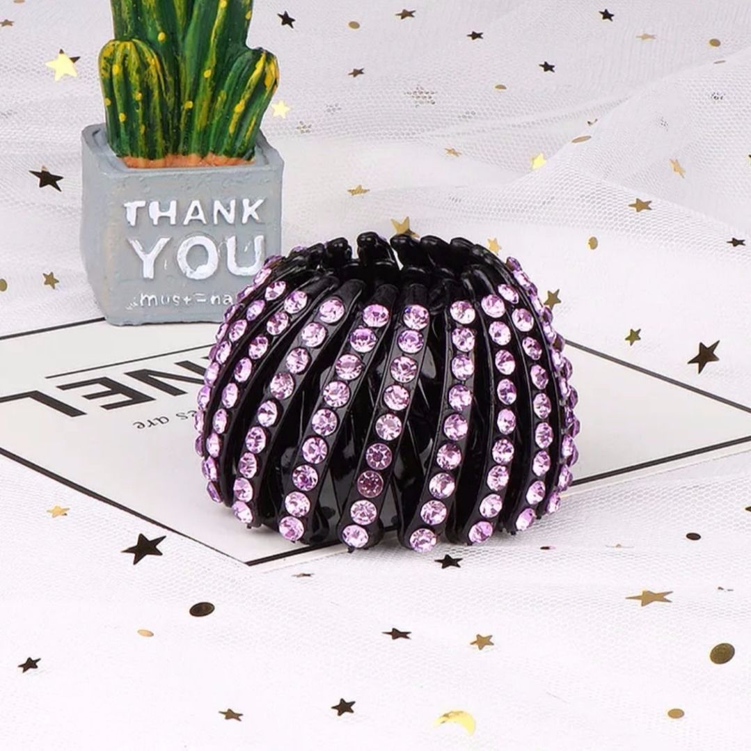 Lazy Hairpin Headdress Bun Clip Zama Tail Buckle Hairpin Bird's Nest Hair Ring Updo Hair Claw Korean Ornament Female