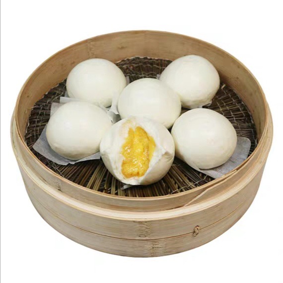 蛋黄流沙包 广式点心爆汁流沙包港式早点下午茶奶黄包480g/12只装-阿