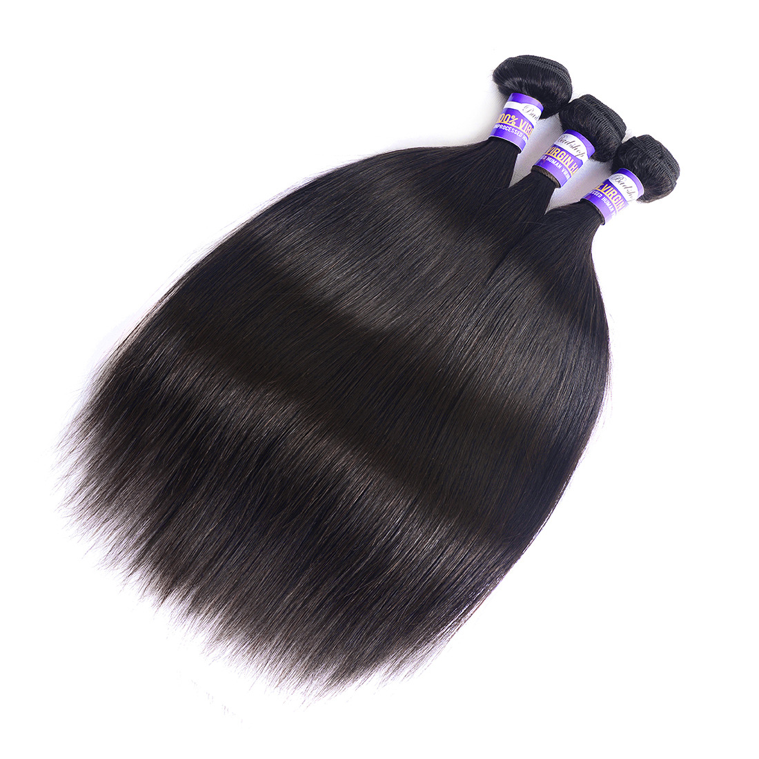 真人头发发帘 8a brazilian virgin straight human hair bundles