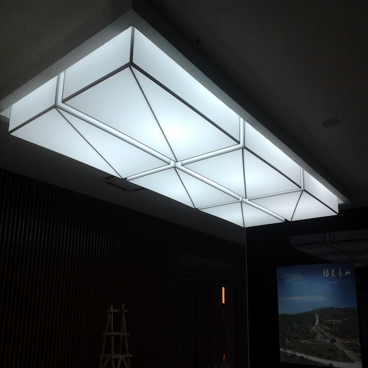 led无边框卡布灯箱uv软膜灯箱天花型材超薄灯箱广告牌挂墙可定做-阿里