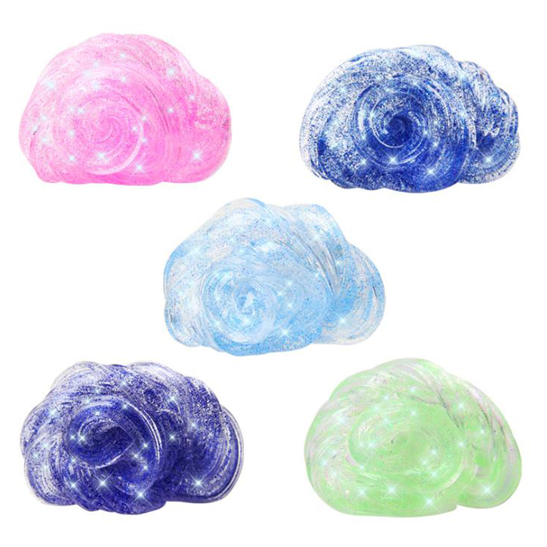 工厂直销星空玻璃水晶泥 手工diy史莱姆彩色透明液态橡皮泥新款