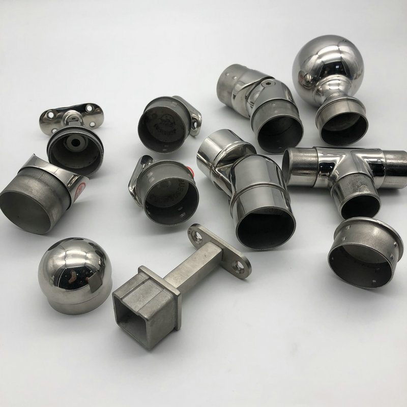 厂家批发 楼梯铸件配件 栏杆配件不锈钢配件楼梯扶手配件