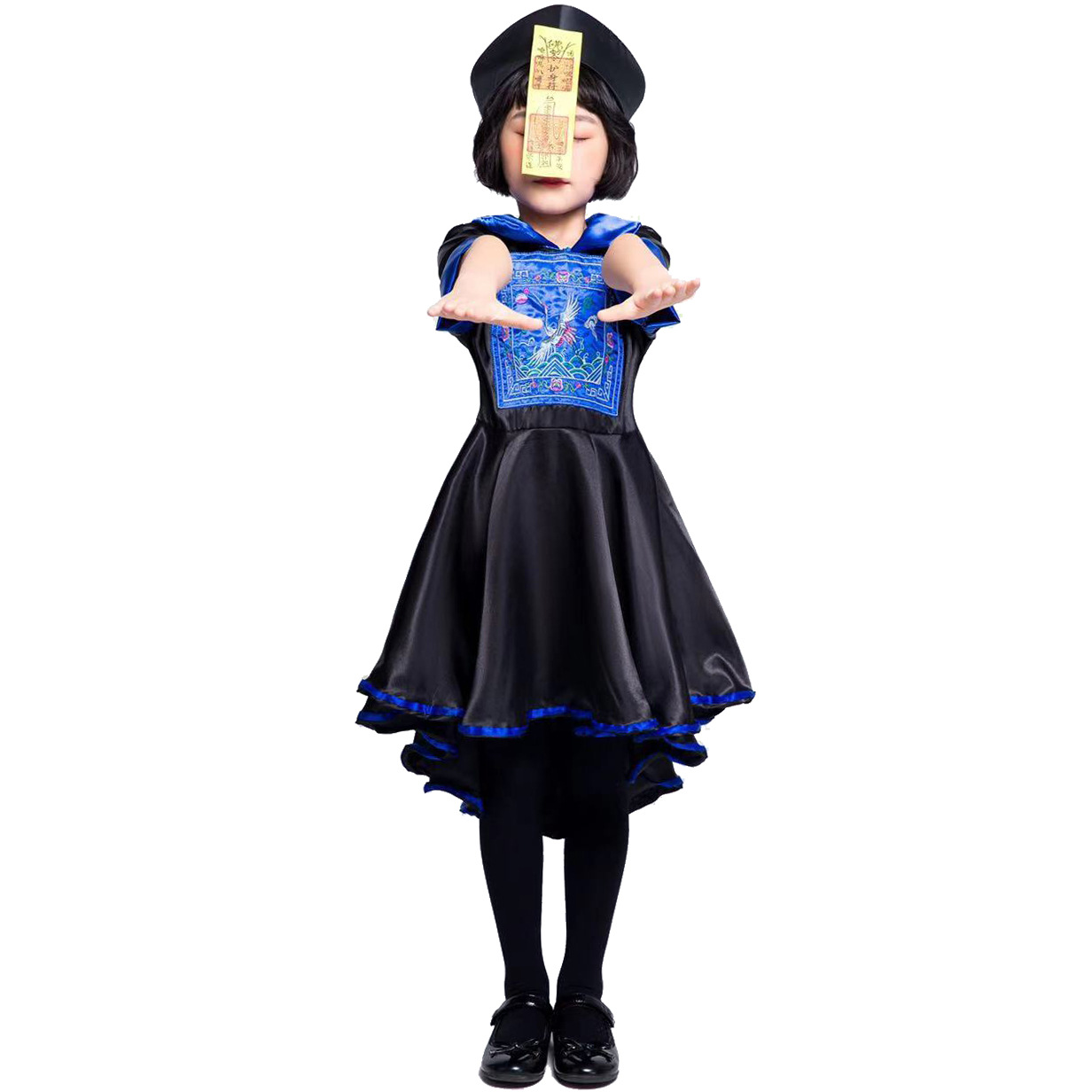 2019新款童趣僵尸角色扮演服万圣节儿童舞台话剧演出服僵尸亲子装