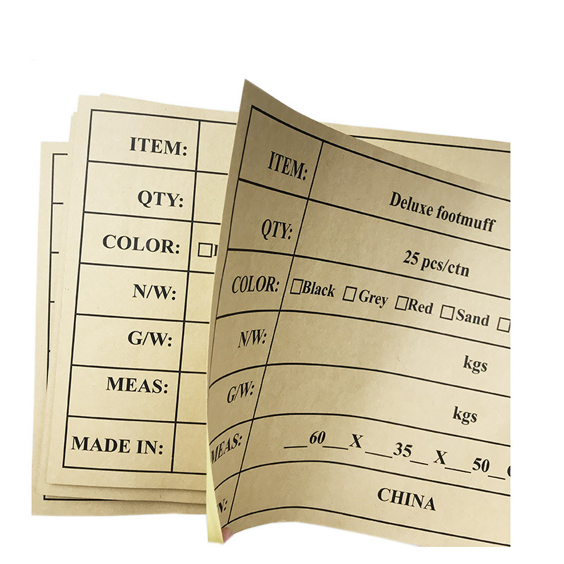工厂专业定制 牛皮纸不干胶标贴 外箱唛头牛皮纸 标贴印刷-阿里巴巴
