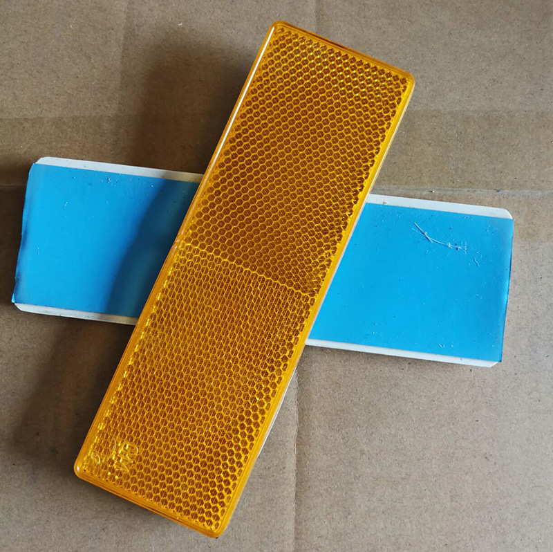 货车回复反射器 大车车身反光板 红白黄反光器 车身标识贴反光条