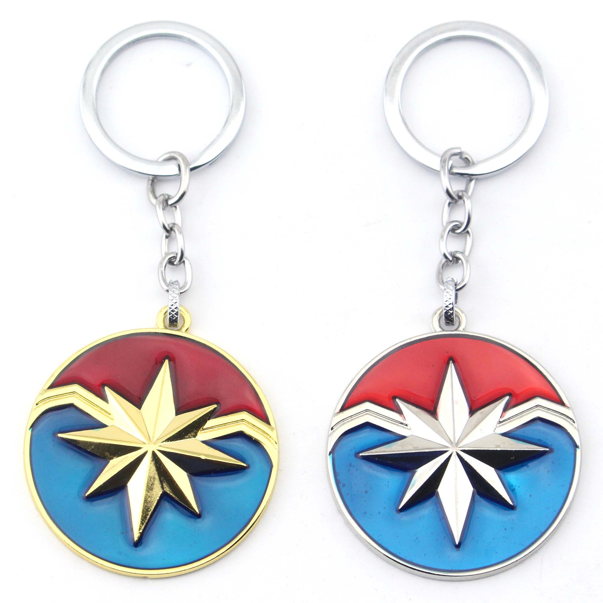 漫威惊奇队长钥匙扣 captain marvel复仇者联盟4 可旋转 钥匙扣