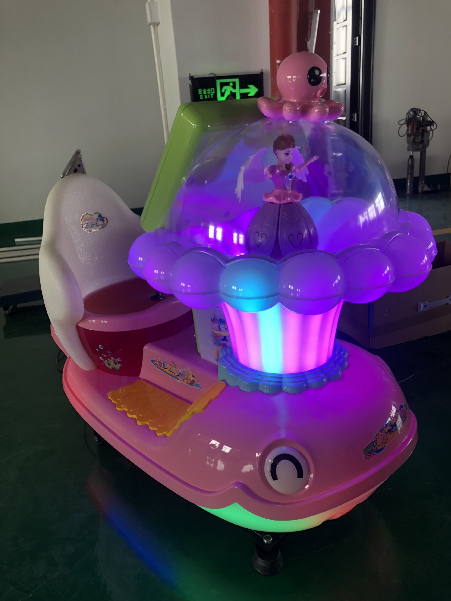 2022新款投币跷跷板摇摇车小猪mp5动画单人双人摇摆机扫码支付