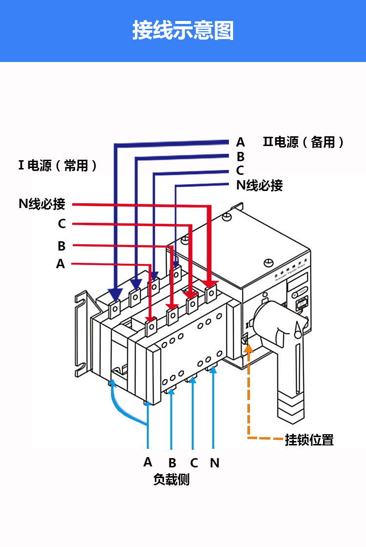 mlq5-1604p隔离型双电源自动转换开关消防型隔离型基本型不断电