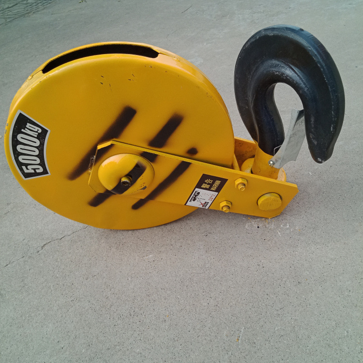 5t电动葫芦吊钩 天车钢丝绳吊钩 行车葫芦下钩