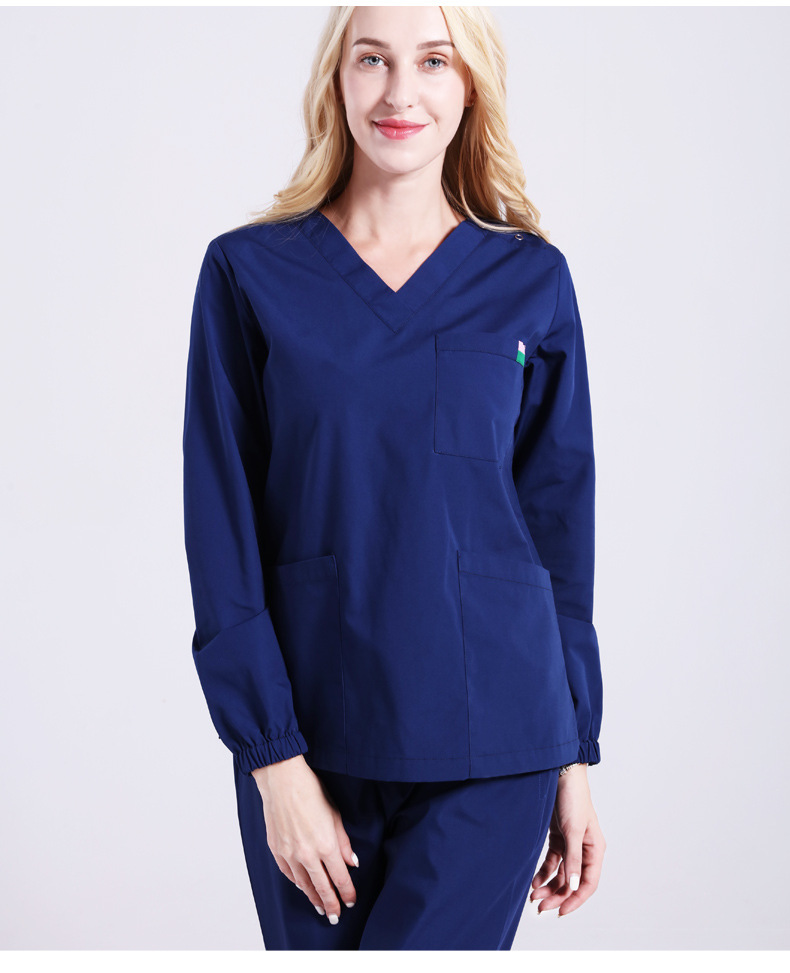 长袖涤棉手术服洗手服男女口腔医院医生洗手衣儿科医护工作服冬