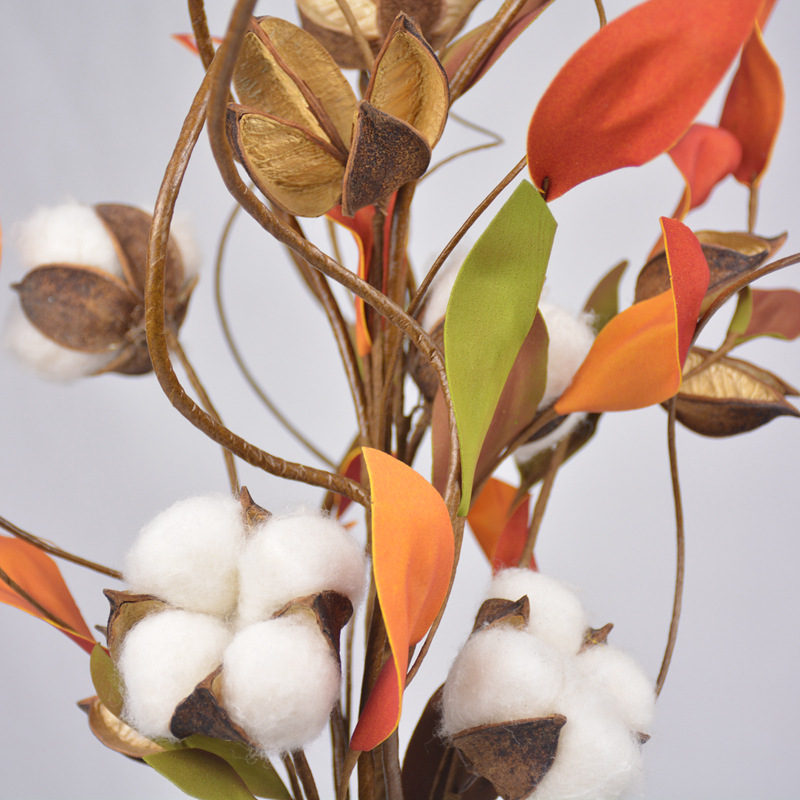 生产供应 红色棉花壳工艺品 pe棉花干花 手工家居摆设装饰用品