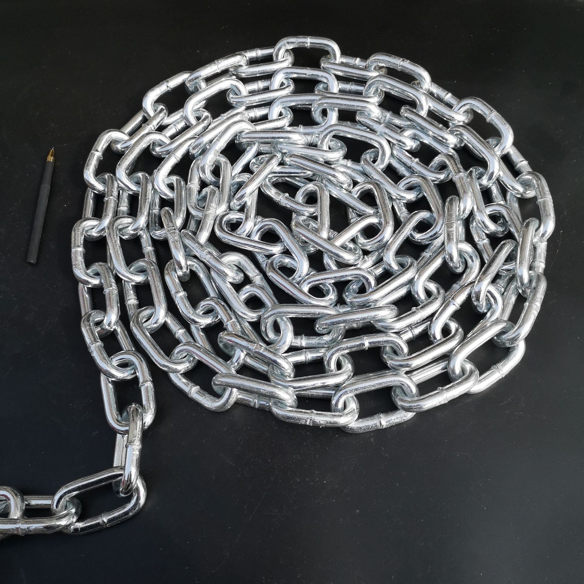 厂家镀锌铁链装饰链条热镀锌链条传动船锚锚链防护栏链条起重链条