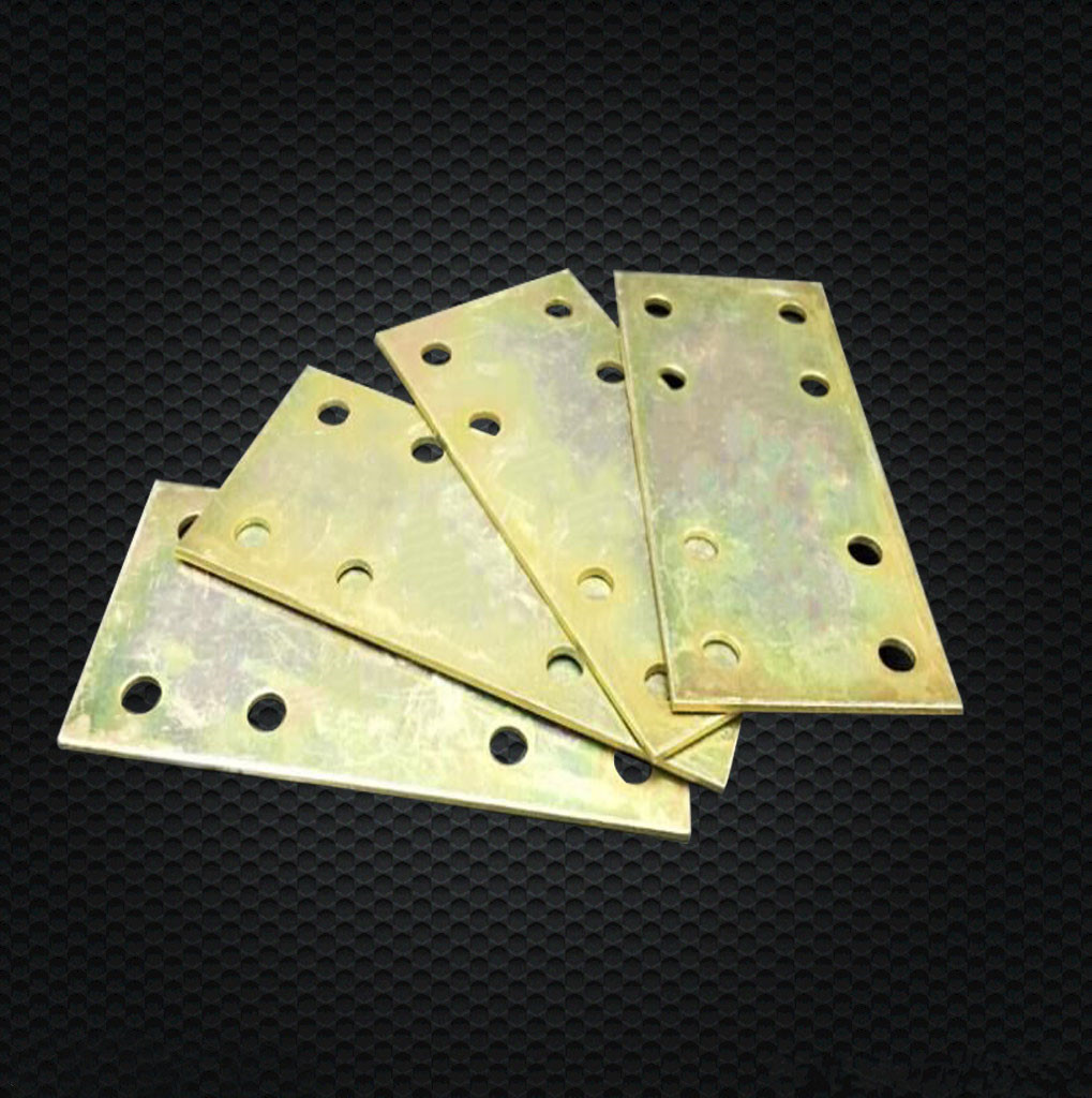 一字型连接件角铁片家具角码配件平面固定直角片直片角码链接铁片