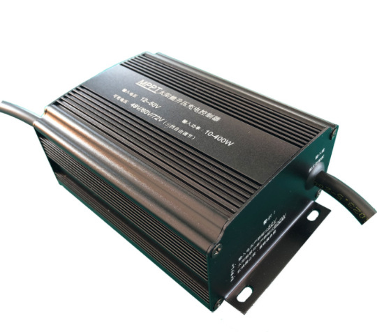 电动车太阳能升压控制器48v60v72v可调400wmppt充电光伏发电