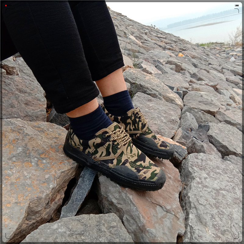 正品作训低帮工作系带帆布胶鞋农民工地军训劳作鞋