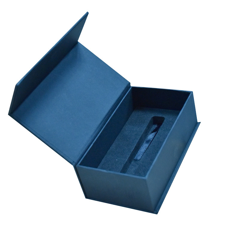 礼品包装盒制作 黑色特种纸uv抽屉盒书形翻盖磁吸礼盒彩盒小批量