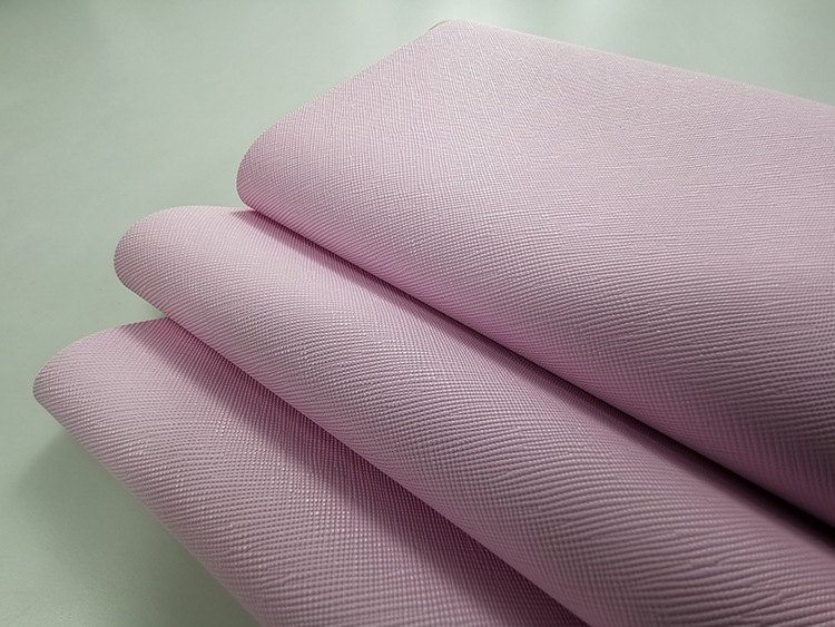 厂家直销pvc皮革面料十字纹牙签纹箱包手袋革化妆包人造革面料