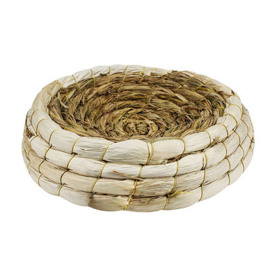 孵化信鸽蛋窝玉米鸟类窝稻草保暖皮编s-小型 防侧翻鸟笼窝赛鸽子