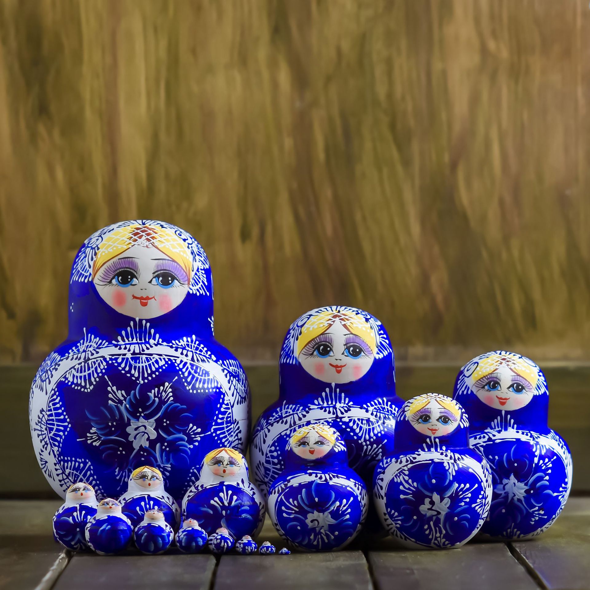 俄罗斯套娃15层风干椴木节日礼物益智玩具摆件旅游景区纪念品