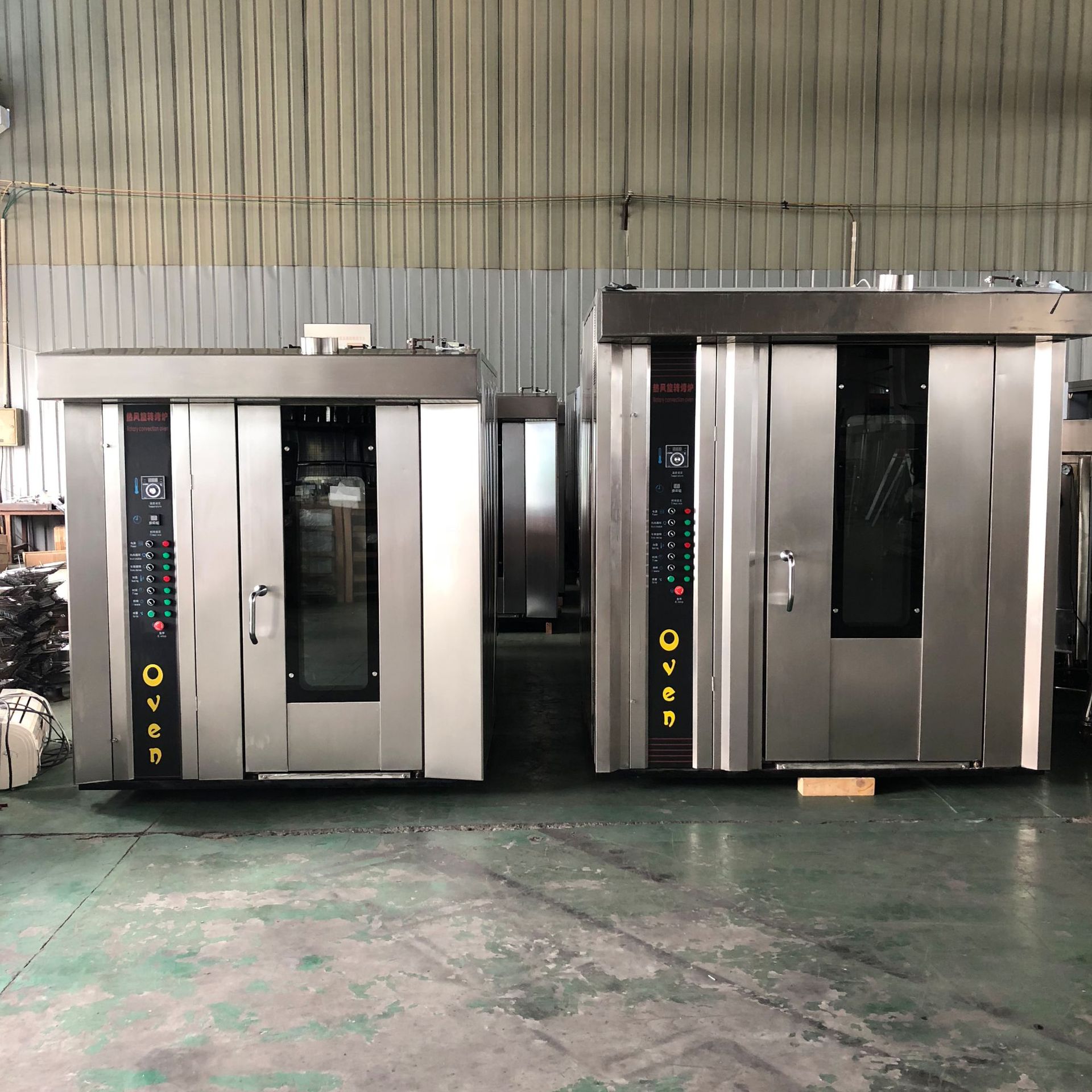 32盘燃气型热风旋转烤炉 大型食品烘焙烘烤炉 烤鱼烤肉烤鸭烤鸡炉