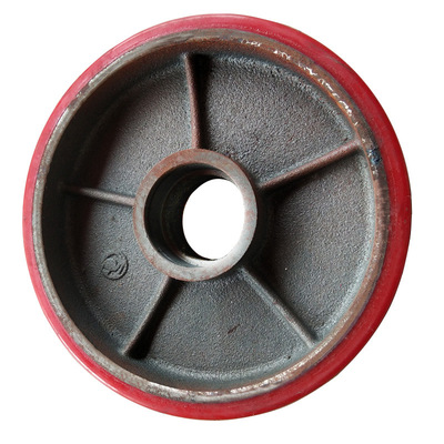 原装正品手动液压搬运车地牛叉车pu大轮聚氨酯承重轮叉车配件轮子