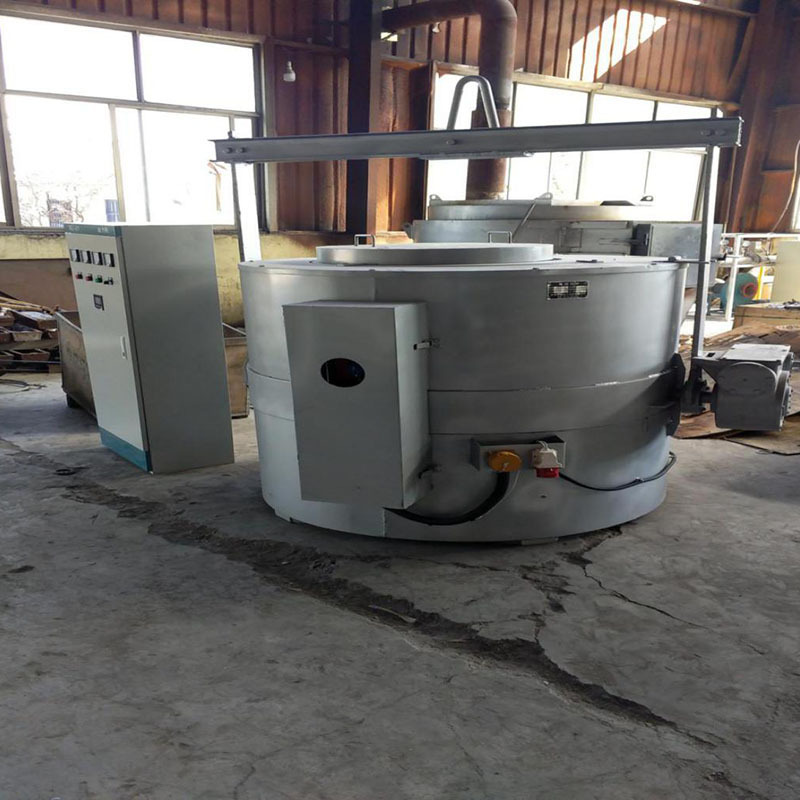 400kg倾斜式坩埚炉 坩埚熔化炉 节能倾斜式化锌炉可加工定制
