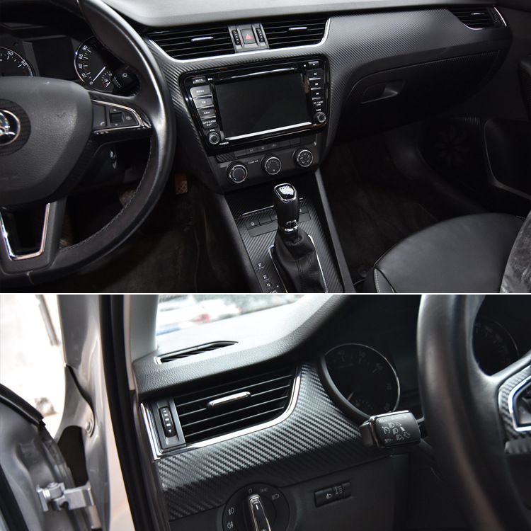 18款斯柯达19新明锐中控内饰改装车贴纸17款明锐内饰装饰档位贴膜