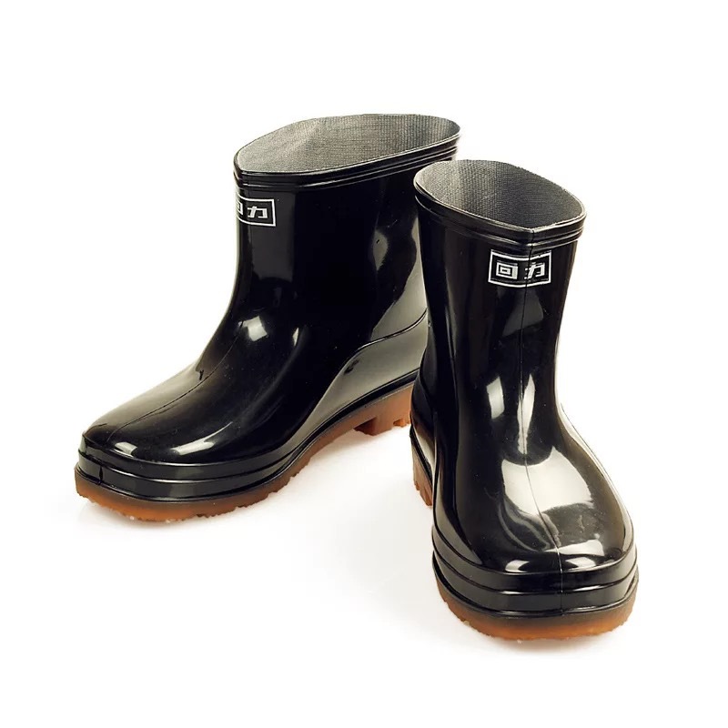 557回力雨鞋男士水鞋雨靴防水鞋中筒短筒工作防滑钓鱼鞋劳保胶鞋