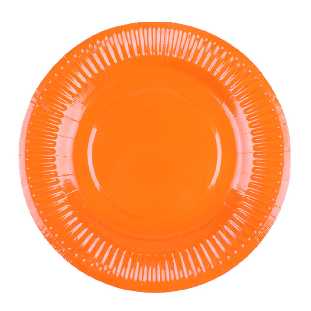 23cm/18cm圆形手工彩色纸盘创意美劳diy幼儿园亲子区域材料手工盘