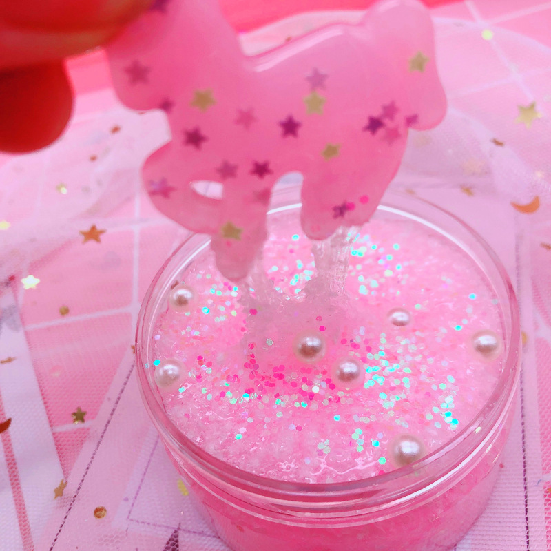 声控助眠史莱姆slime少女外网ins同款解压雪粉泥flake snow